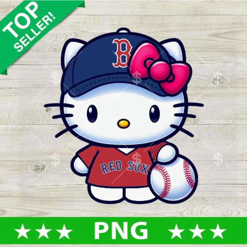 Hello Kitty Boston Red Sox Baseball PNG