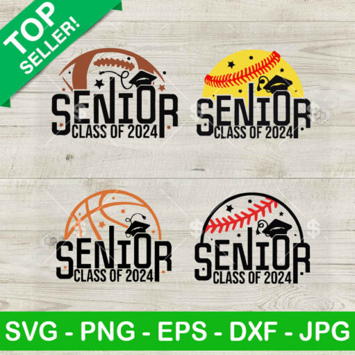 Senior Class Of 2024 Sport Ball Svg