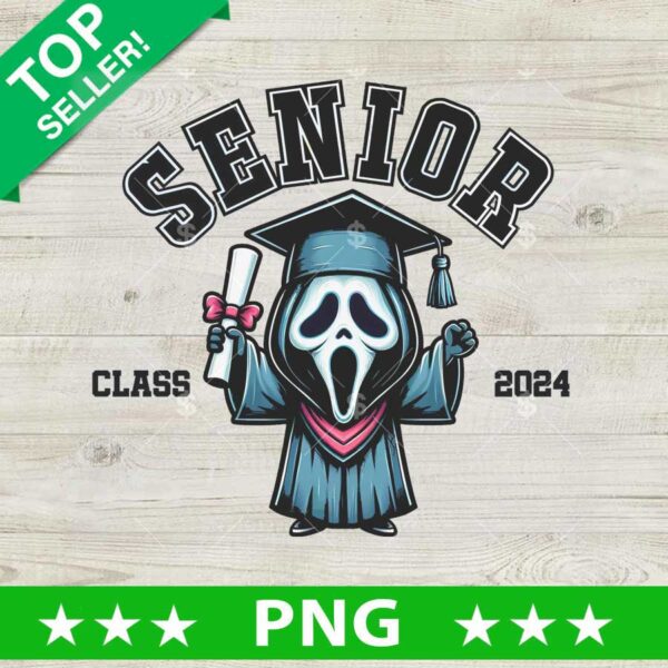 Baby Ghostface Graduation PNG