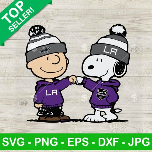 Los Angeles Kings Snoopy And Charlie Brown Svg