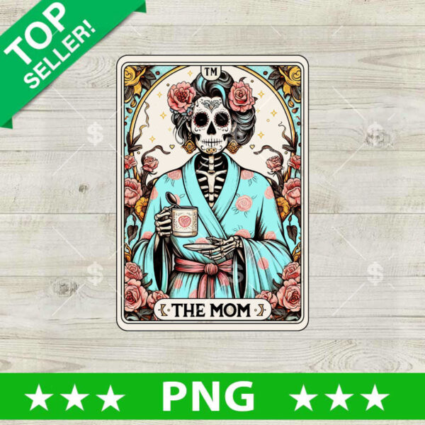Skeleton The Mom Tarot Card PNG
