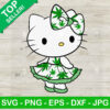 Funny Hello Kitty In Weed Leaf Suit SVG