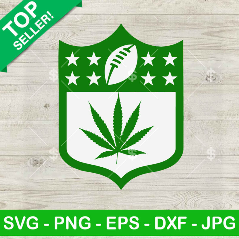 NFL Weed Logo SVG, Football Happy 420 Day SVG, Funny Marijuana NFL SVG PNG DXF EPS