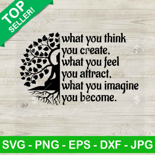 Buddha What We Think We Become Svg