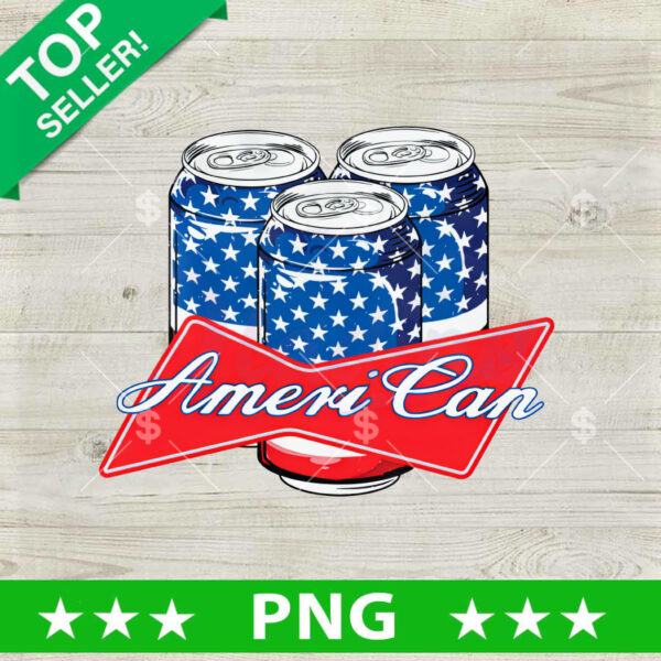Ameri Can 4th of July Beer PNG, Drink Beer American Sublimation transfer PNG