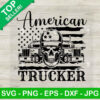 American Trucker US Flag SVG