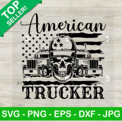American Trucker US Flag SVG