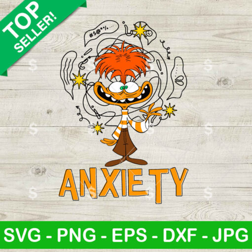 Anxiety Inside Out 2 SVG Cricut