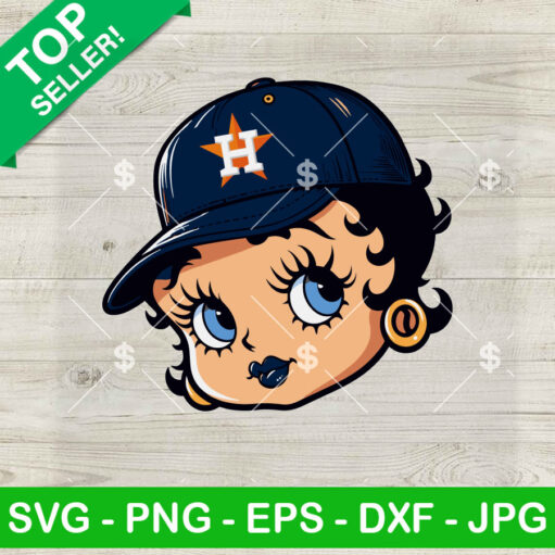 Betty Boop Houston Astros Baseball Svg