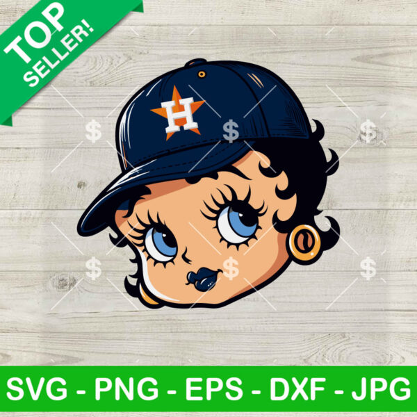 Betty Boop Houston Astros Baseball SVG