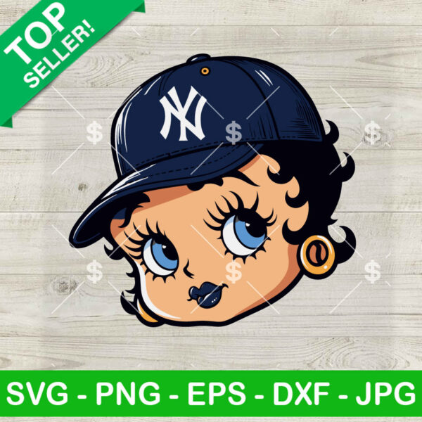 Betty Boop NY Yankees SVG