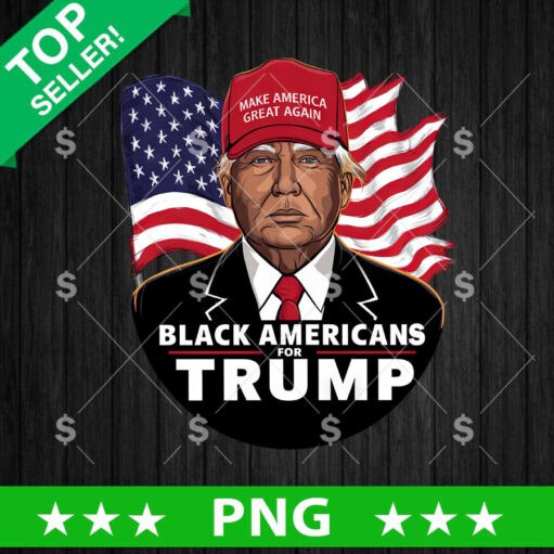 Black Americans for Trump PNG