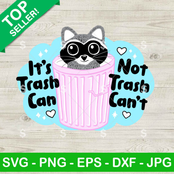 Cute Racoon It's Trash Can Not Trash Can't SVG