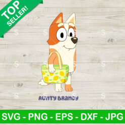 Bluey Aunt Brandy SVG, Aunty Brandy SVG, Bluey Cartoon Characters SVG Cricut
