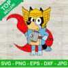 Bluey Thor Superhero SVG