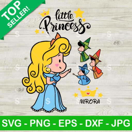 Chibi Little Princess Aurora SVG