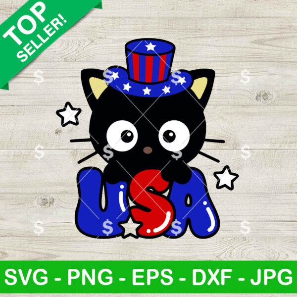 Chococat Sanrio 4th Of July SVG, Chococat Sanrio SVG, 4th Of July SVG Cricut