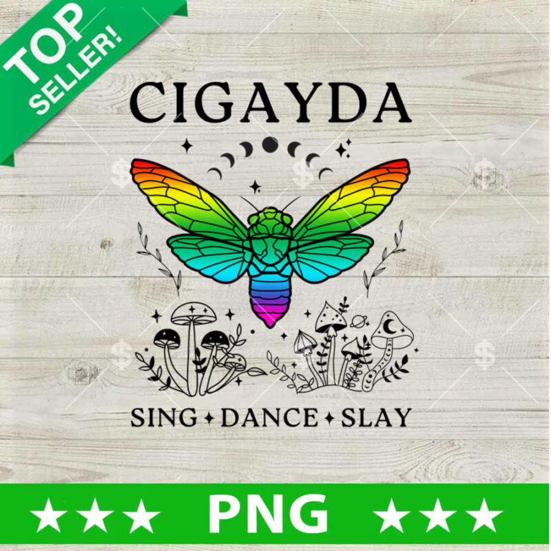 Cigayda Sing Dance Slay PNG, Cigayda Mites Sublimation transfer PNG