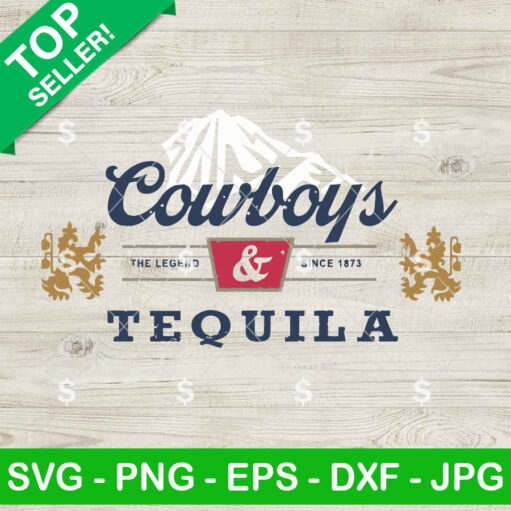 Cowboy And Tequila Coors Beer Svg