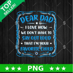 Dear Dad PNG, Father funny Sublimation transfer PNG, Father's Day PNG
