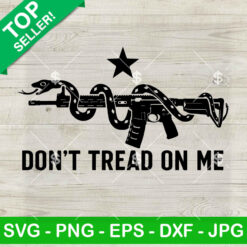 Don't Tread On Me Snake Gun SVG