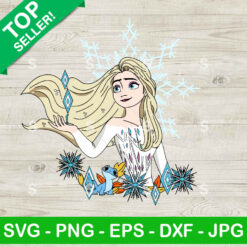 Frozen Elsa Princess SVG, Disney Frozen Elsa SVG, Disney Birthday SVG PNG Cricut
