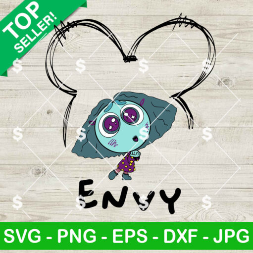 Envy Inside Out 2 Mickey Ears Svg