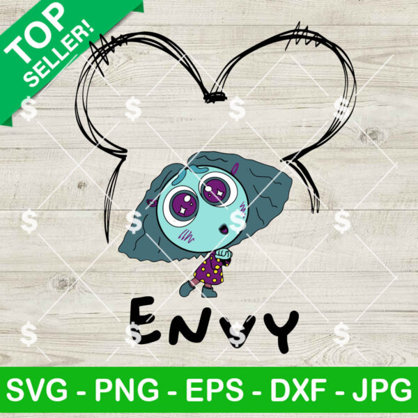 Envy Inside Out 2 Mickey Ears SVG