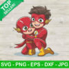 Flash Superheroes Dad And Son PNG, Dad And Son Superhero Sublimation transfer PNG