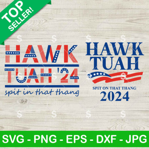 Hawk Tuah 24 Flag Svg Bundle