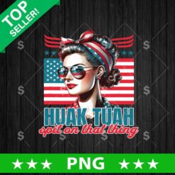 Hawk Tuah Spit On That Thing America Girl PNG, 4th Of July Hawk Tuah PNG