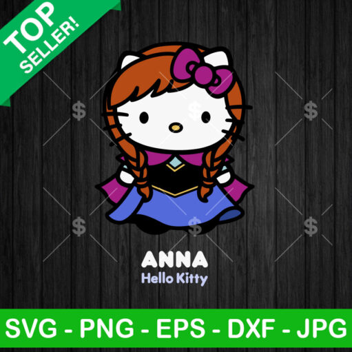 Hello Kitty Anna Frozen Svg