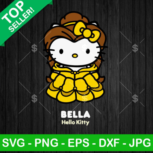 Hello Kitty Belle Princess Svg