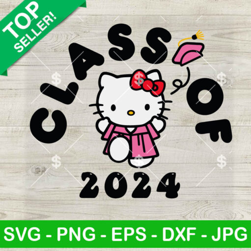 Hello Kitty Class Of 2024 Svg