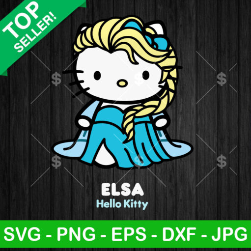 Hello Kitty Elsa Princess SVG