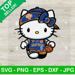Hello Kitty New York Knicks Basketball SVG, Kitty New York Knicks NBA Team SVG, NY Knicks Basketball SVG PNG Cut files