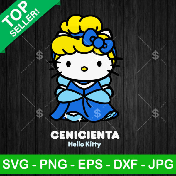 Hello Kitty Cinderella Princess SVG