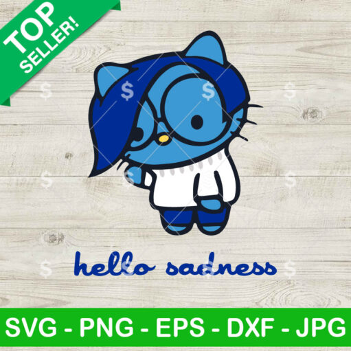 Hello Kitty Sadness Inside Out 2 SVG