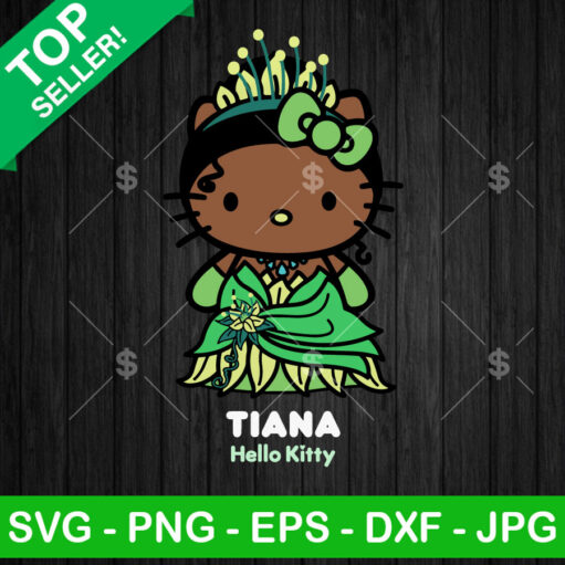 Hello Kitty Tiana Princess Svg