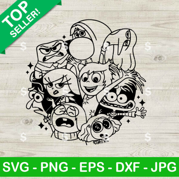 Inside Out 2 Characters SVG