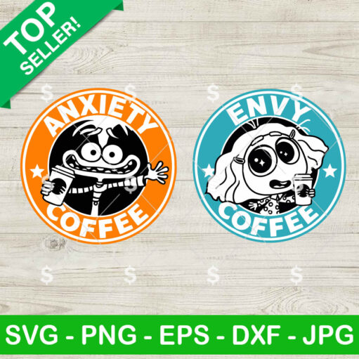 Envy And Anxiety Inside Out Coffee Svg