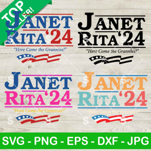 Janet Rita 24 For President 2024 Svg Bundle