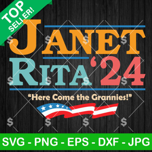 Janet Rita 24 Bluey For President SVG