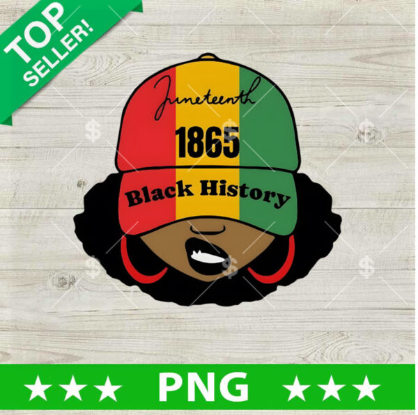 Juneteenth Black History 1865 Woman PNG