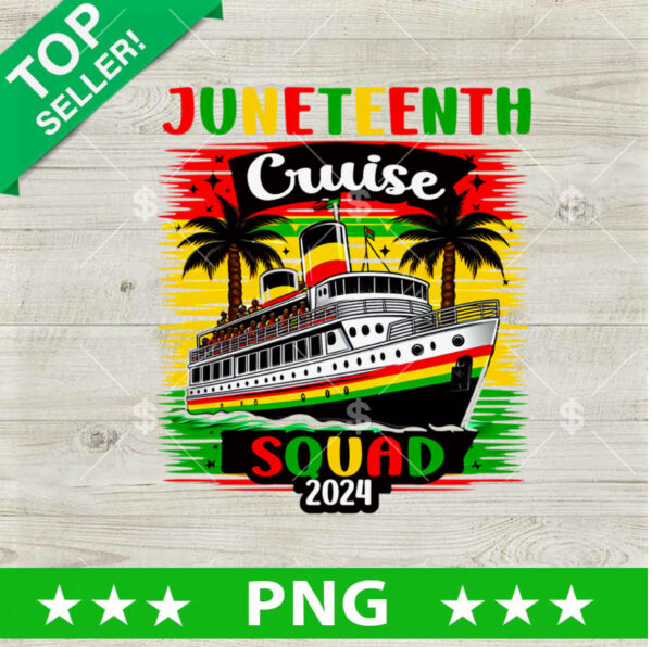 Juneteenth Cruise Squad 2024 PNG