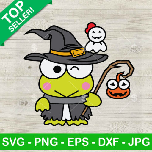 Keroppi Witch Halloween Svg