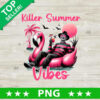 Killer Summer Vibes Freddy Krueger PNG, Freddy Krueger Summer Sublimation transfer PNG