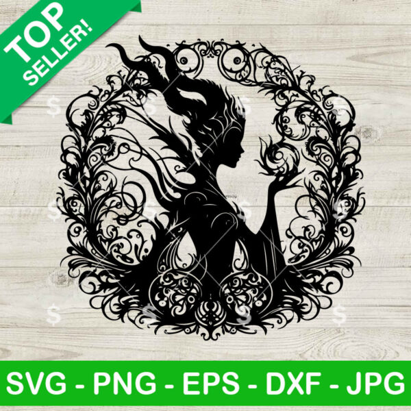 Mandala Maleficent SVG