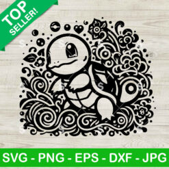 Mandala Squirtle Pokemon SVG