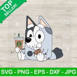 Muffin Bluey Starbucks Coffee And Cake SVG